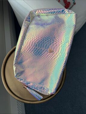 Holographic Iridescent Cosmetic Pouch - Women’s Makeup Bag